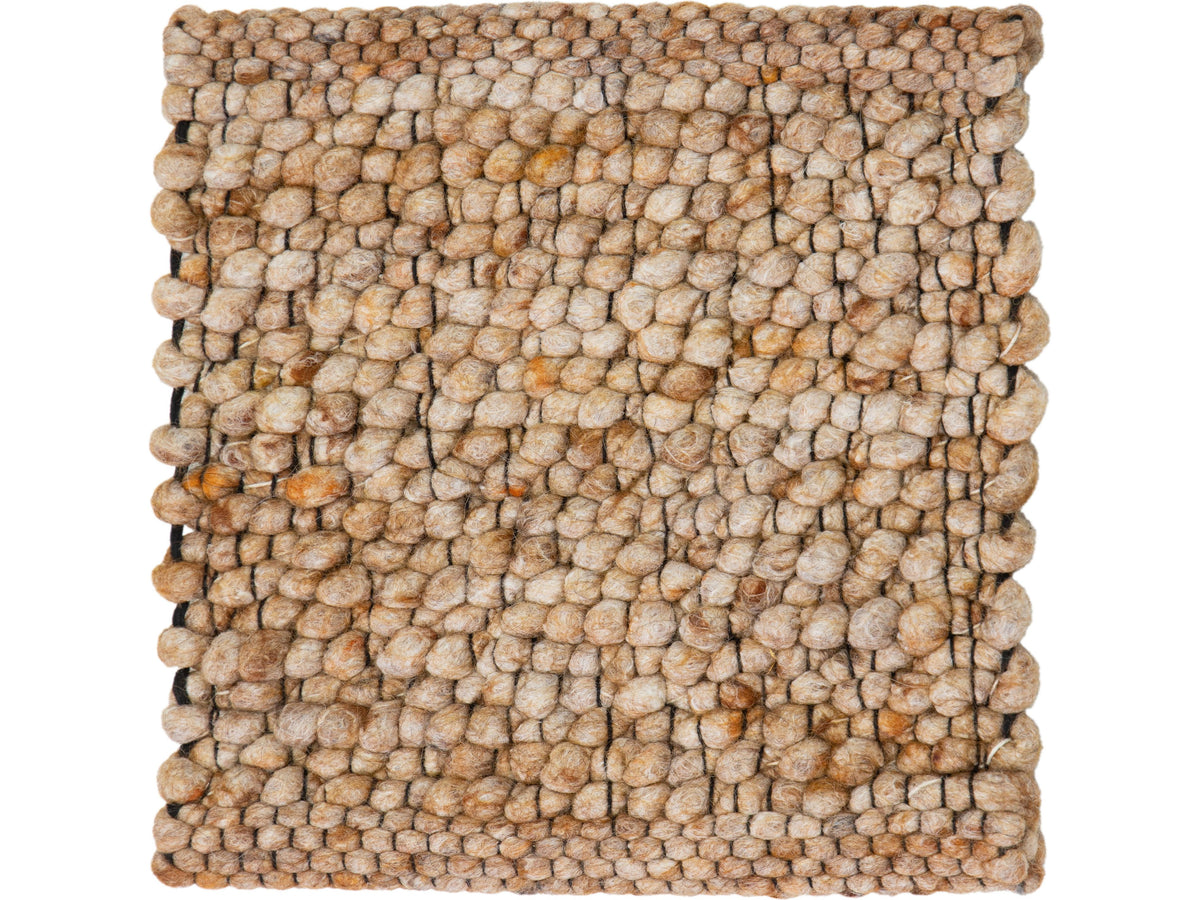 Modern Felted Viscose and Wool Custom Rug