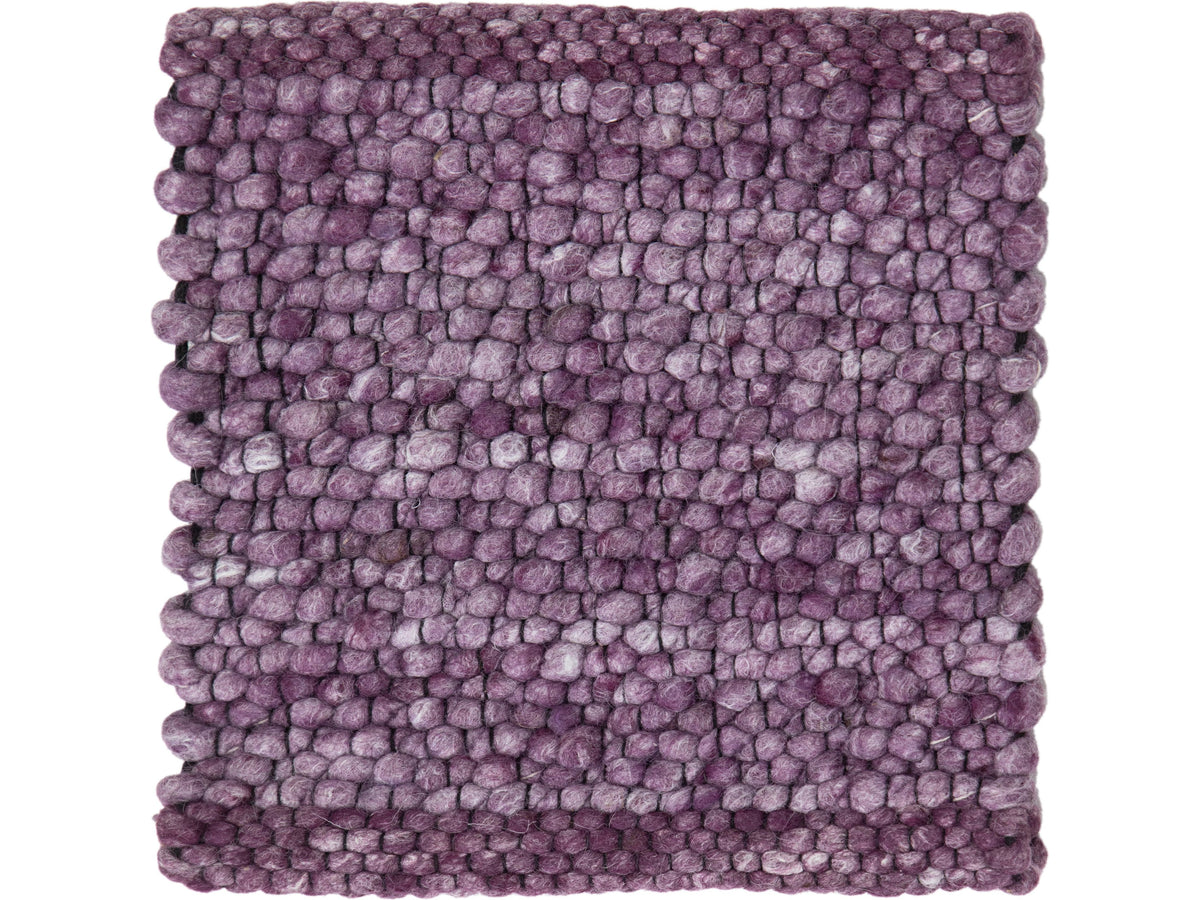 Modern Felted Viscose and Wool Custom Rug