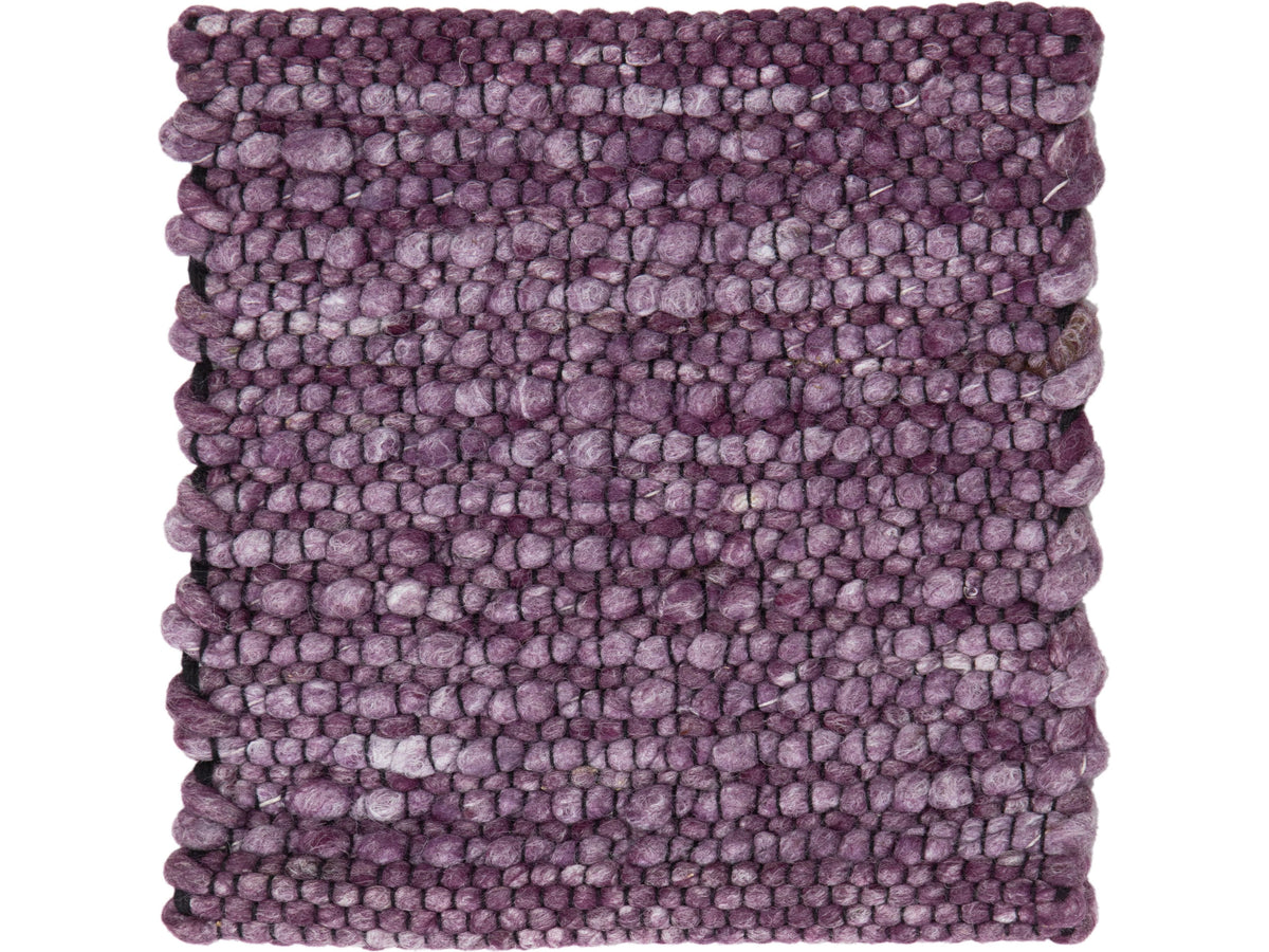 Modern Felted Viscose and Wool Custom Rug