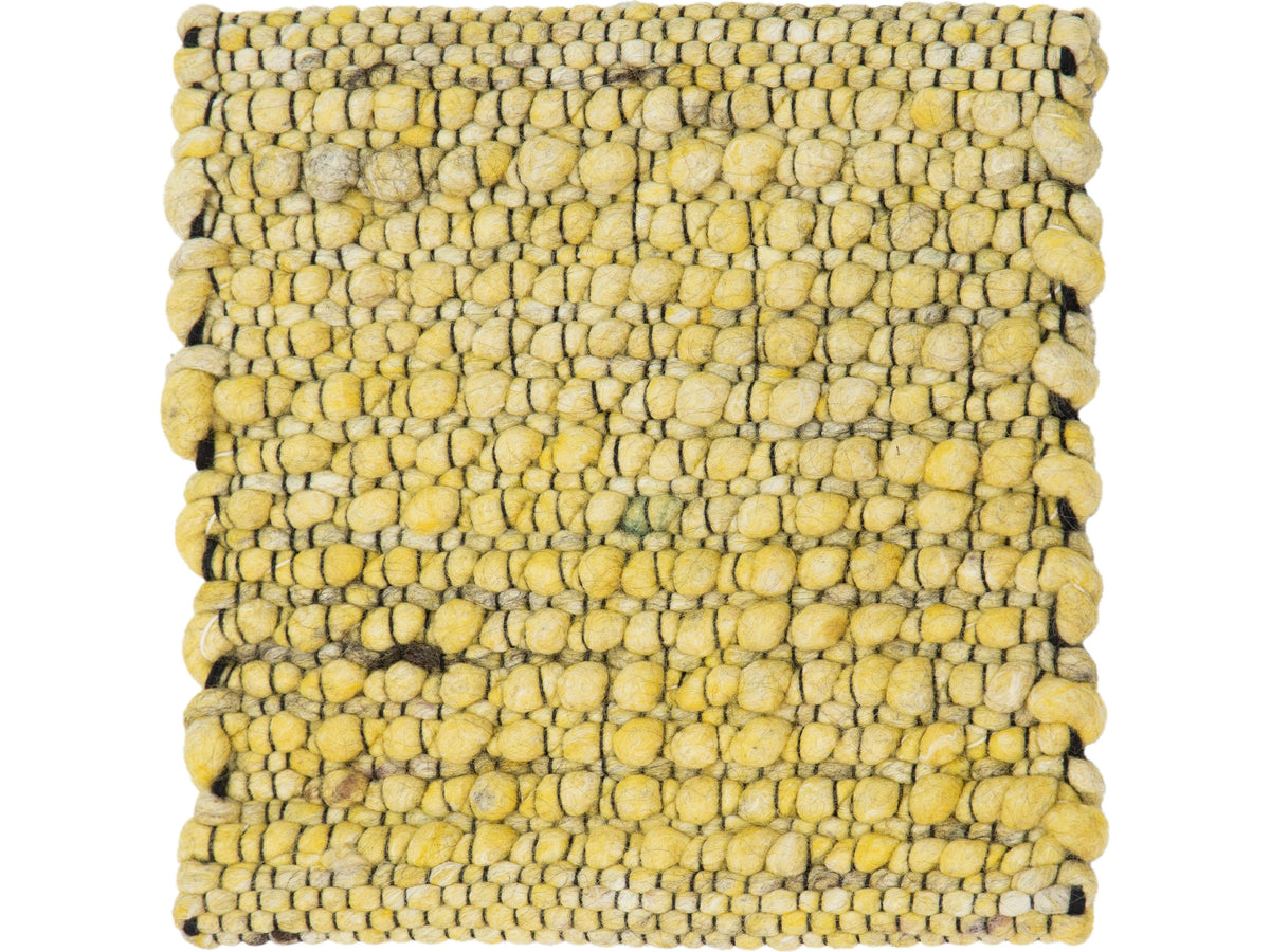 Modern Felted Viscose and Wool Custom Rug