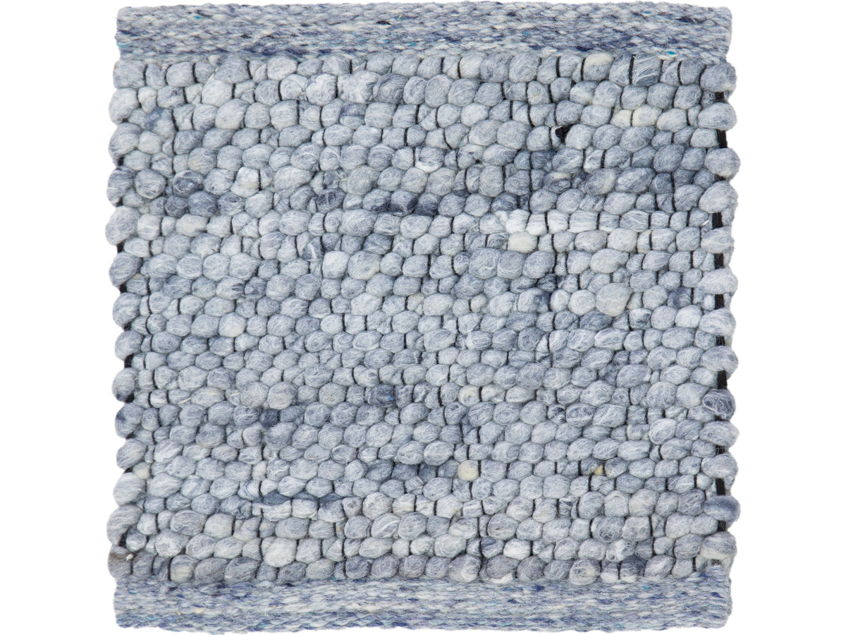 Modern Felted Viscose and Wool Custom Rug