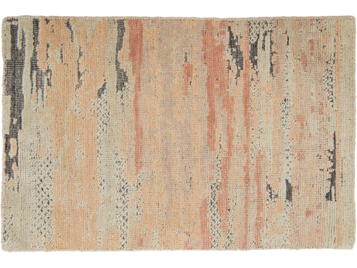 Modern Moroccan Wool Custom Rug