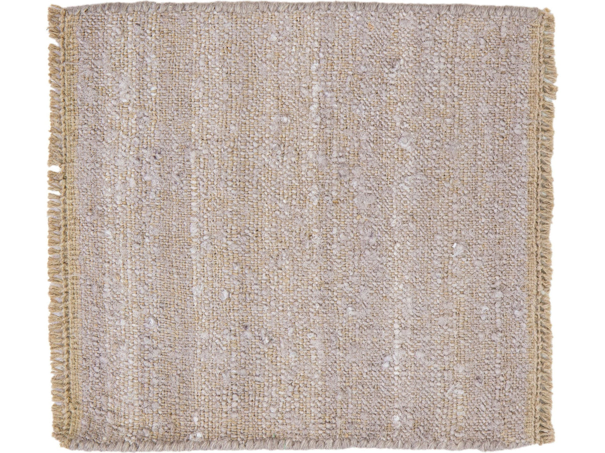 Modern Desert Collection Silk and Linen Custom Rug