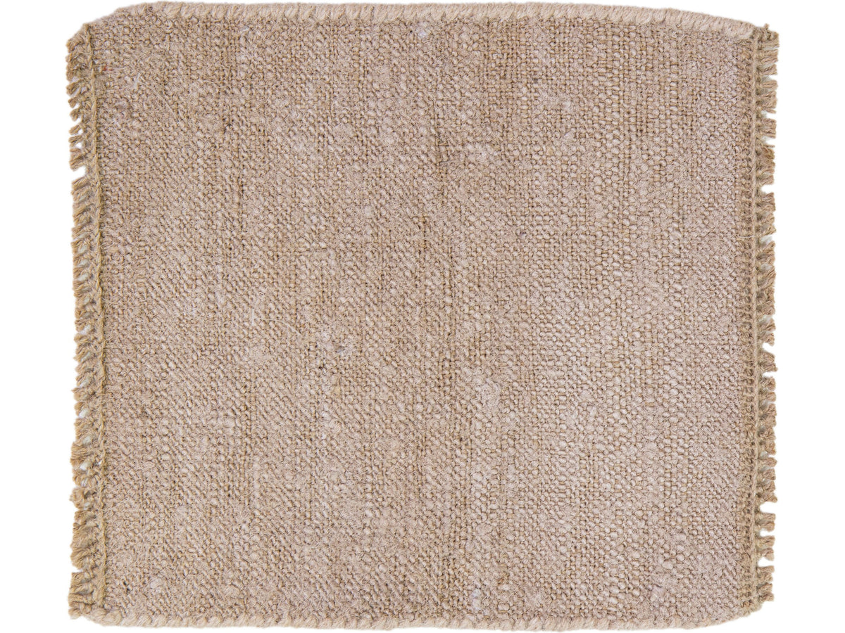 Modern Desert Collection Silk and Linen Custom Rug
