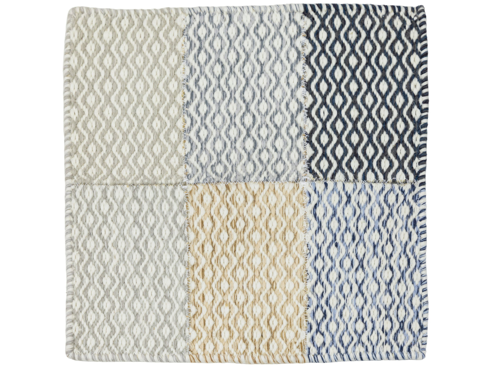 Modern Finley Flatweaves Broadloom Wool Custom Rug