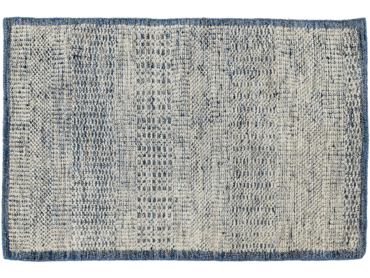 Modern Moroccan Wool Custom Rug
