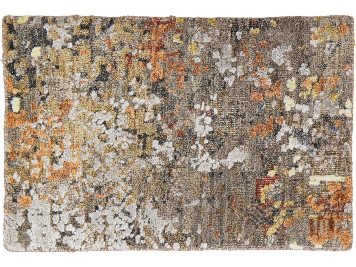 Modern Wool and Silk Custom Rug