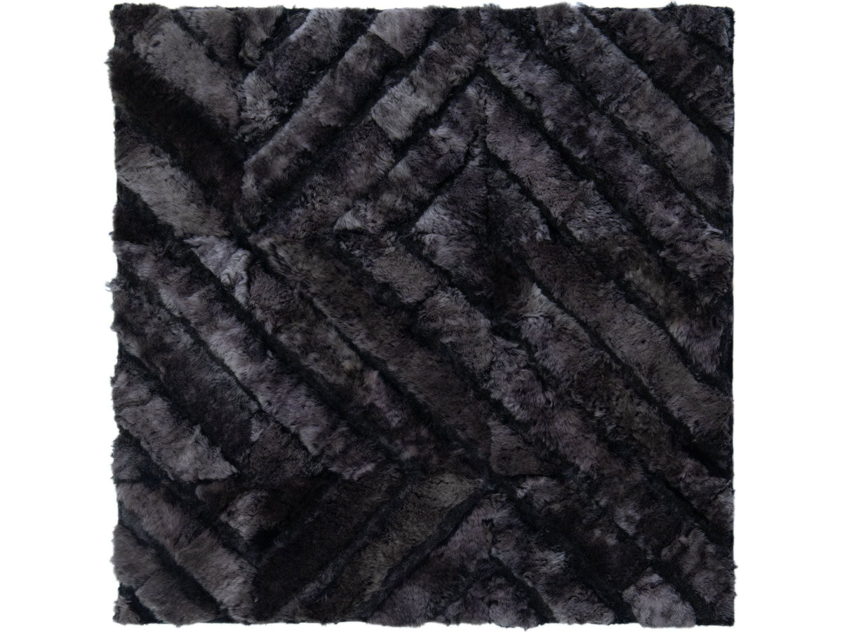 Modern Genuine Sheep Leather Custom Rug