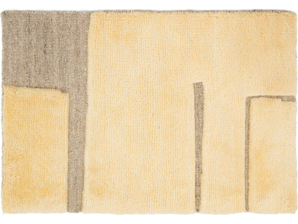 Modern Moroccan Wool Custom Rug
