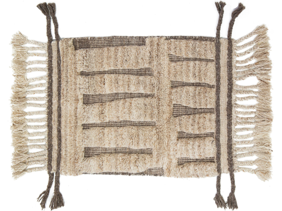 Modern Moroccan Wool Custom Rug