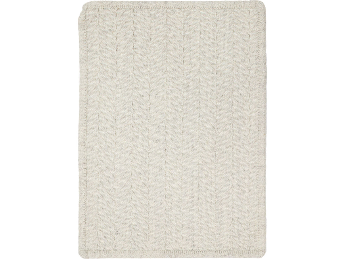 Modern Poet Chevron Broadloom Wool and Nylon Custom Rug