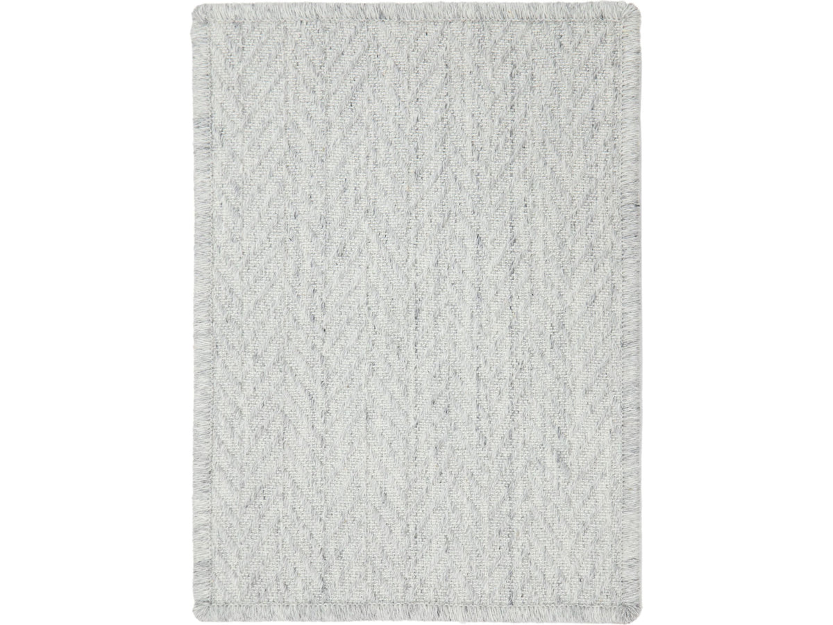 Modern Poet Chevron Broadloom Wool and Nylon Custom Rug