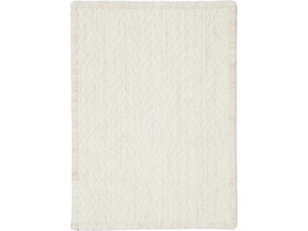 Modern Poet Chevron Broadloom Wool and Nylon Custom Rug
