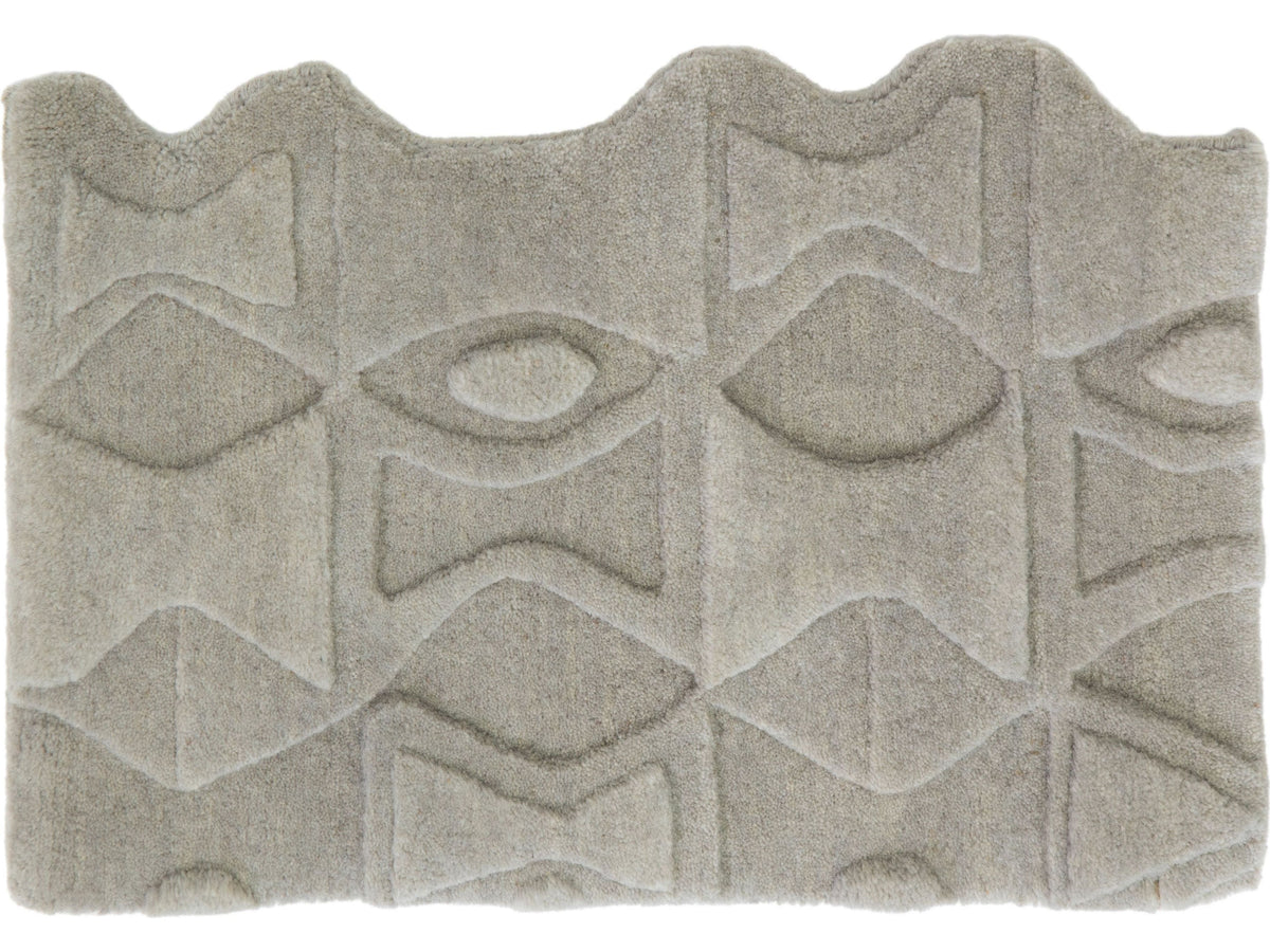 Modern Bamako Pastel Collection Wool Custom Rug