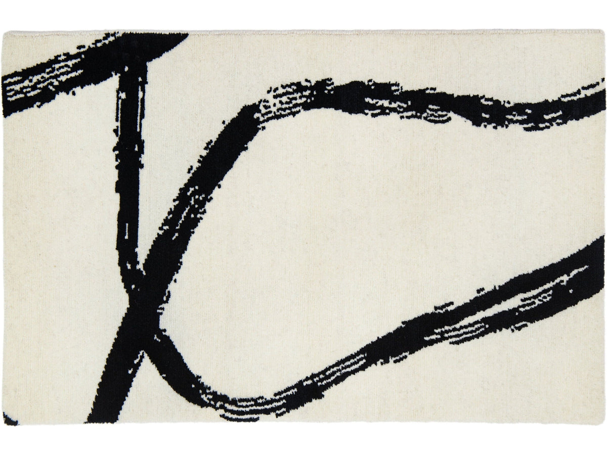 Modern Wool and Silk Custom Rug