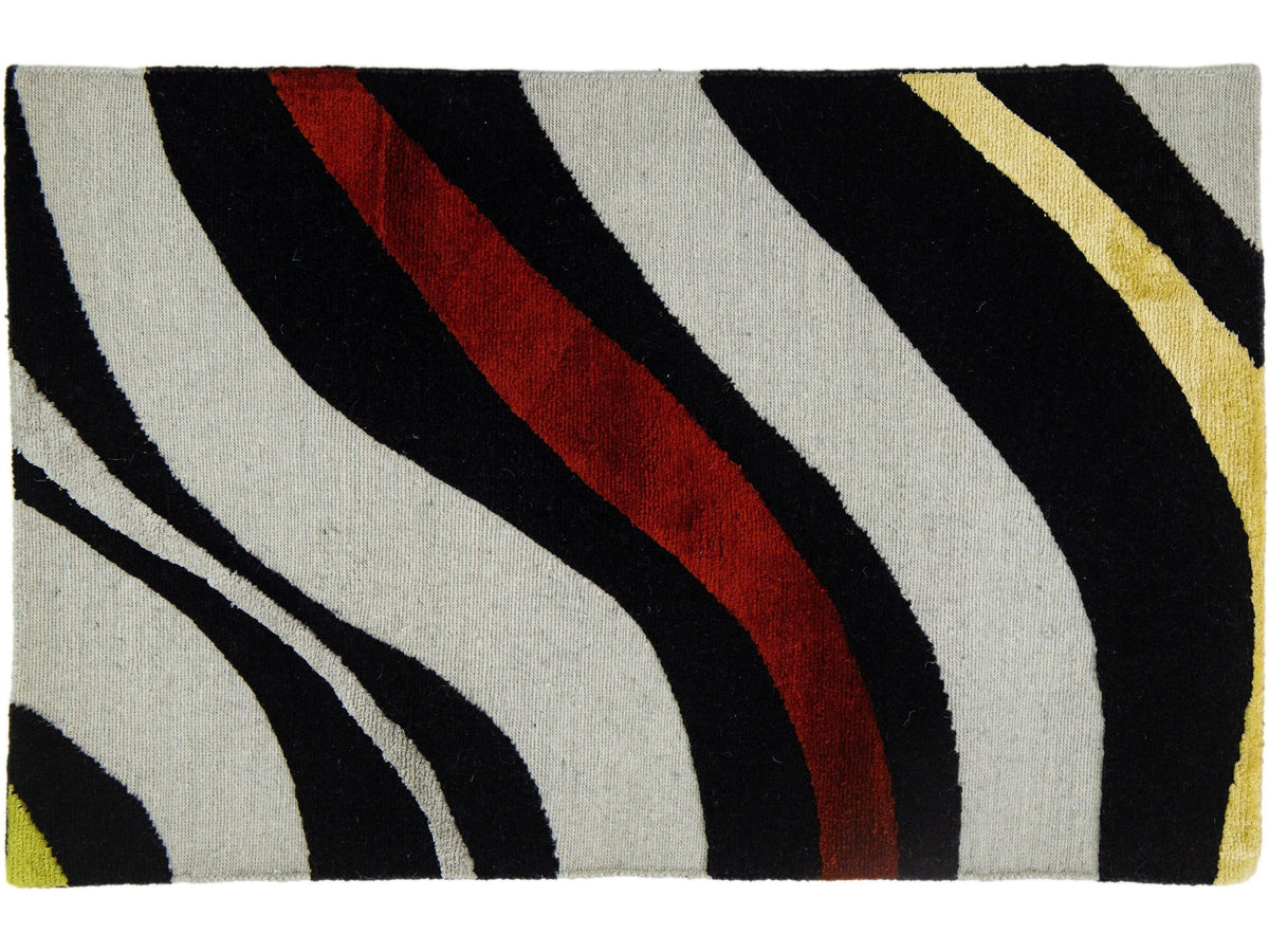Modern Wool and Silk Custom Rug