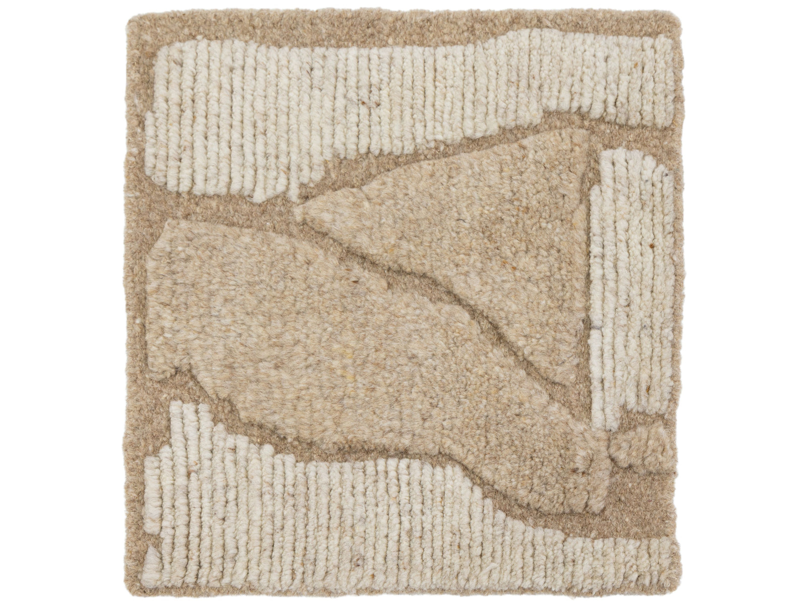Modern High-Low Wool Custom Rug