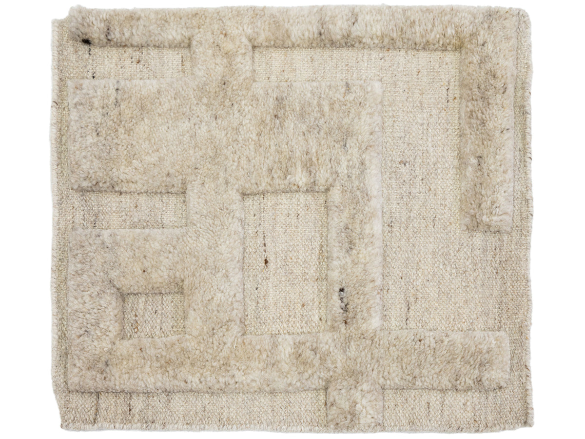 Modern High-Low Wool Custom Rug