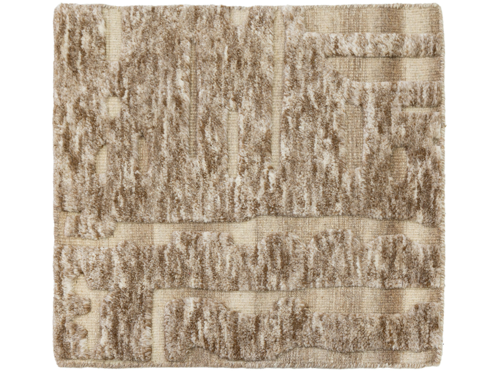 Modern High-Low Wool Custom Rug