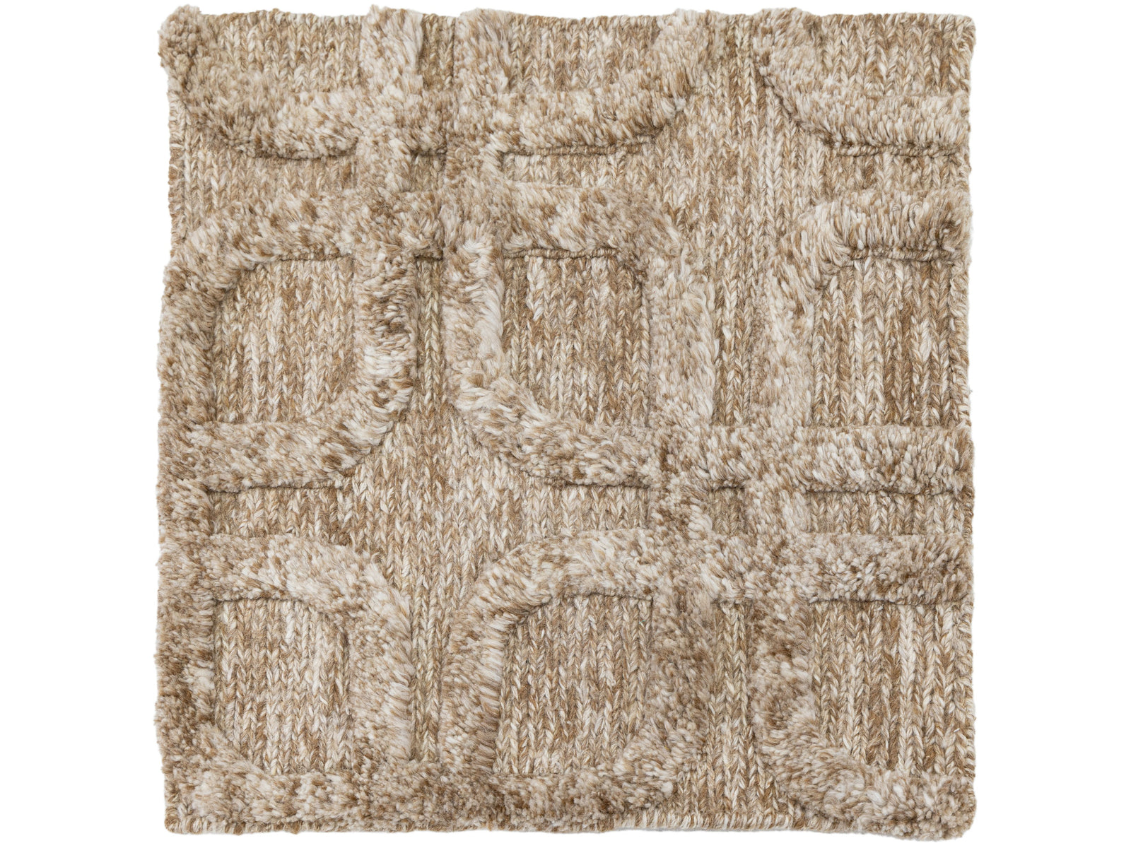 Modern High-Low Wool Custom Rug