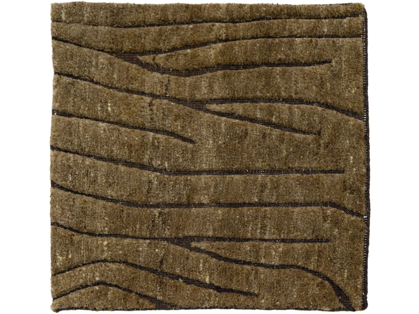 Modern High-Low Wool Custom Rug