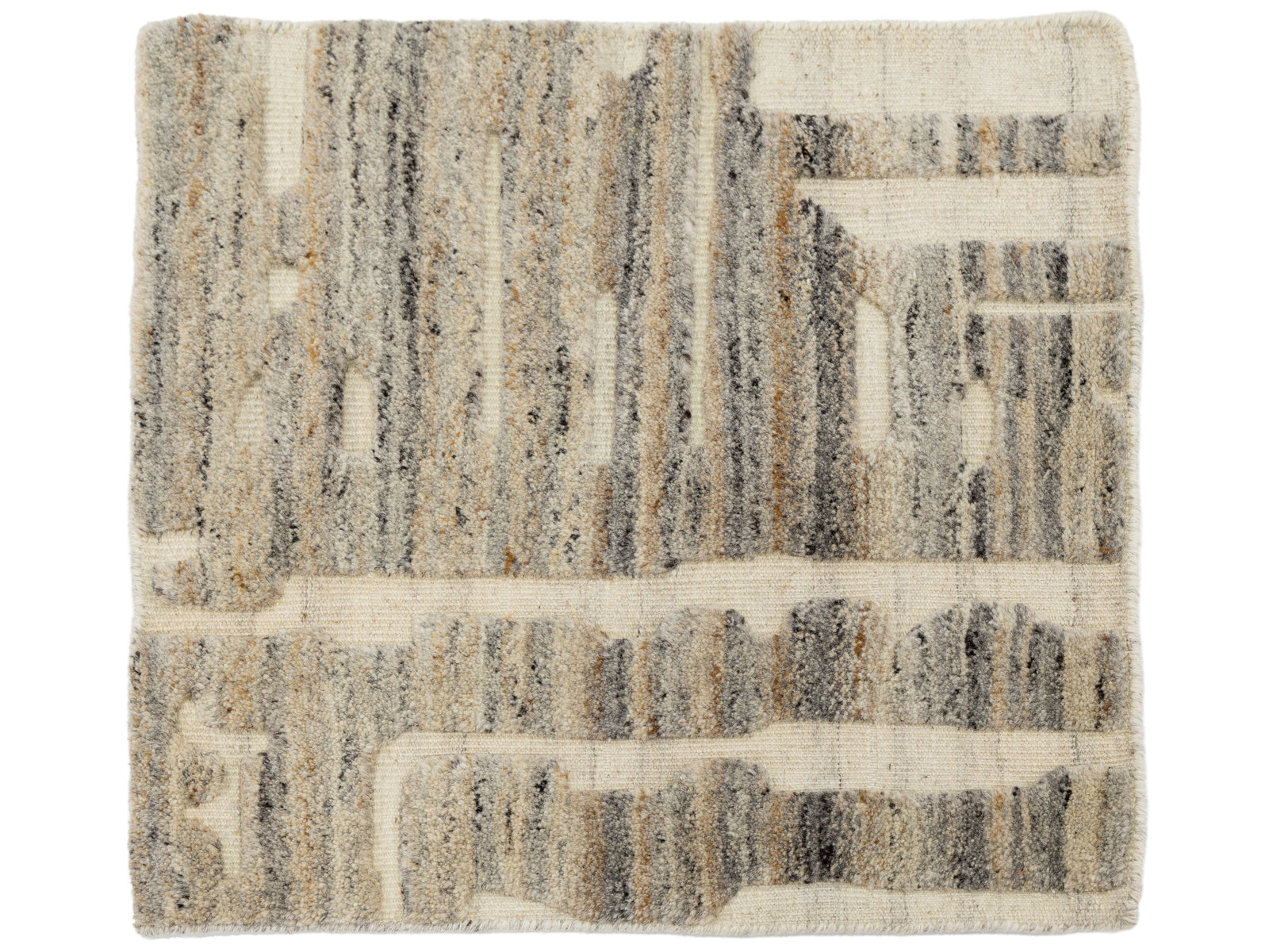Modern High-Low Wool Custom Rug