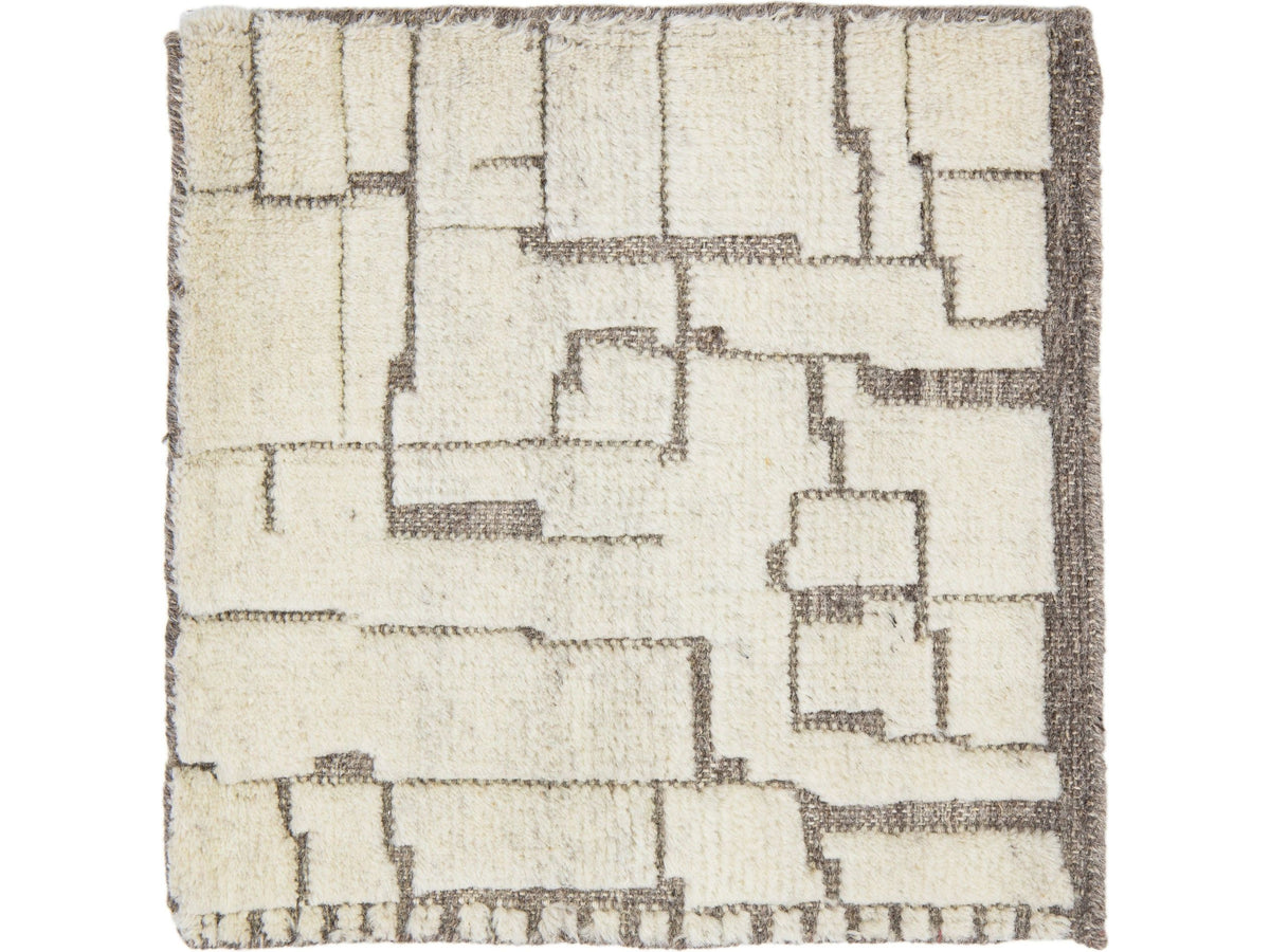 Modern Moroccan Wool Custom Rug