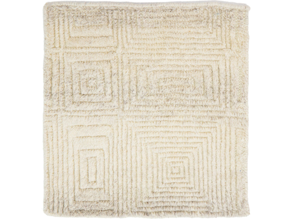 Modern Moroccan Wool Custom Rug