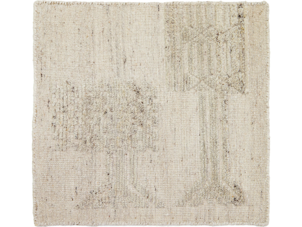Modern Moroccan Wool Custom Rug