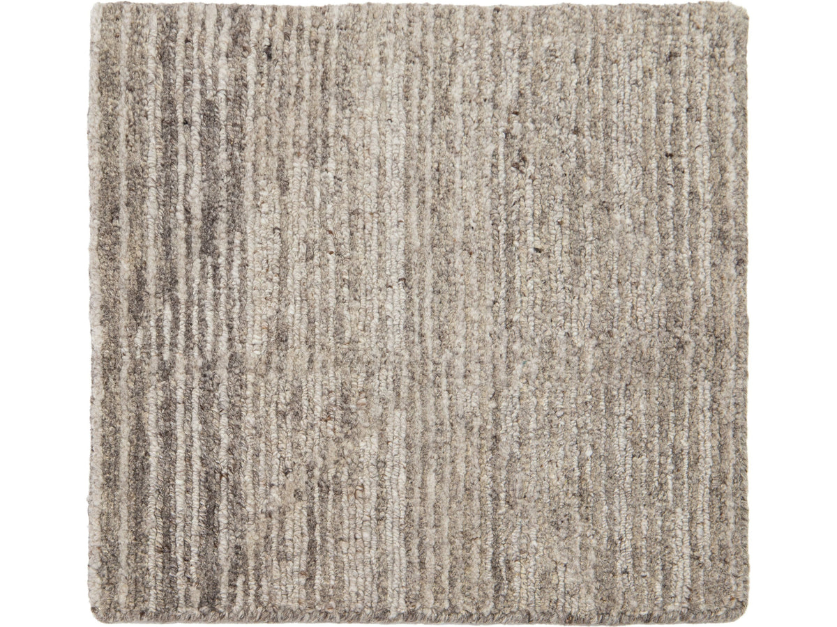 Modern Moroccan Wool and Linen Custom Rug
