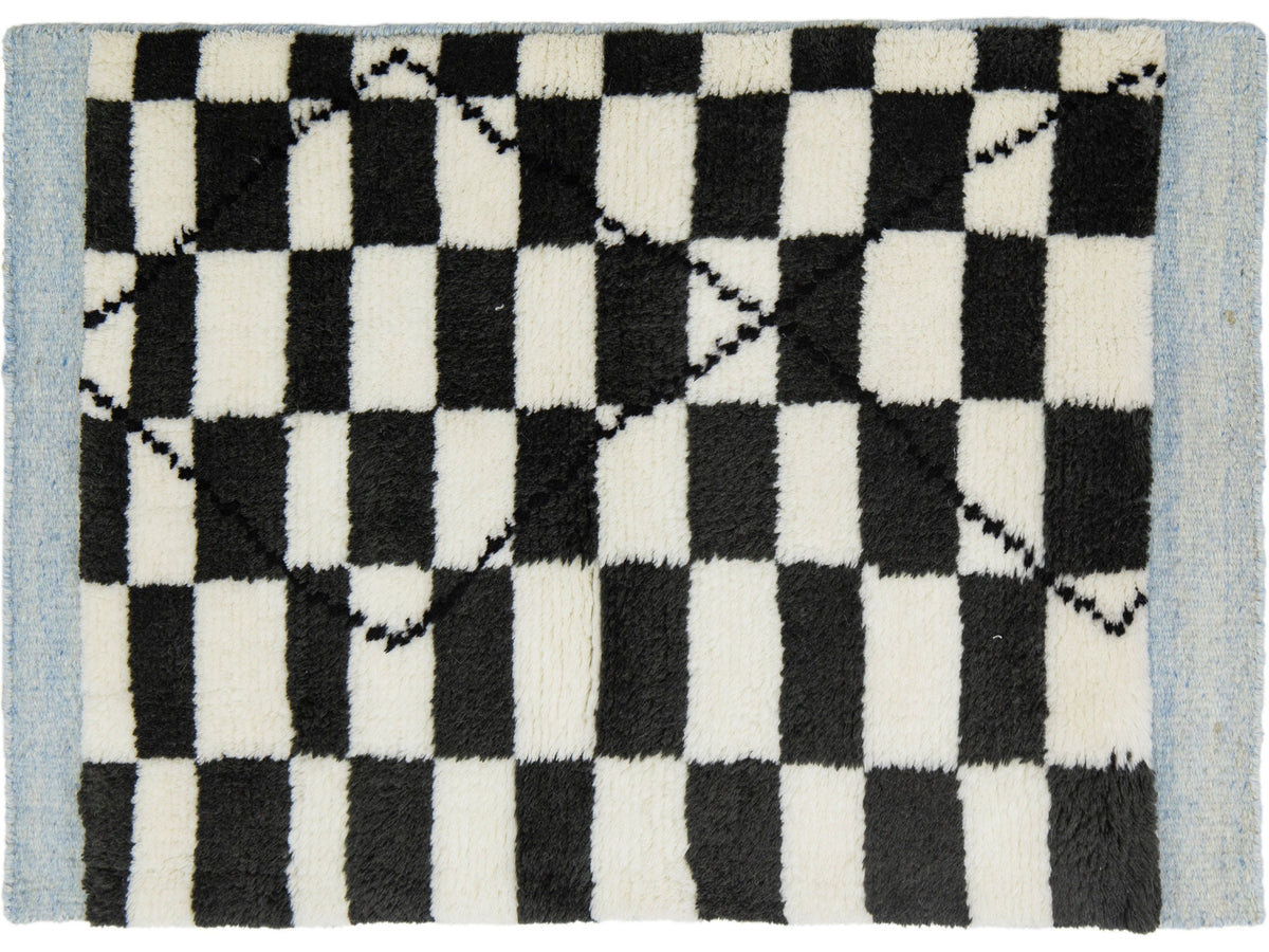 Modern Moroccan Wool Custom Rug