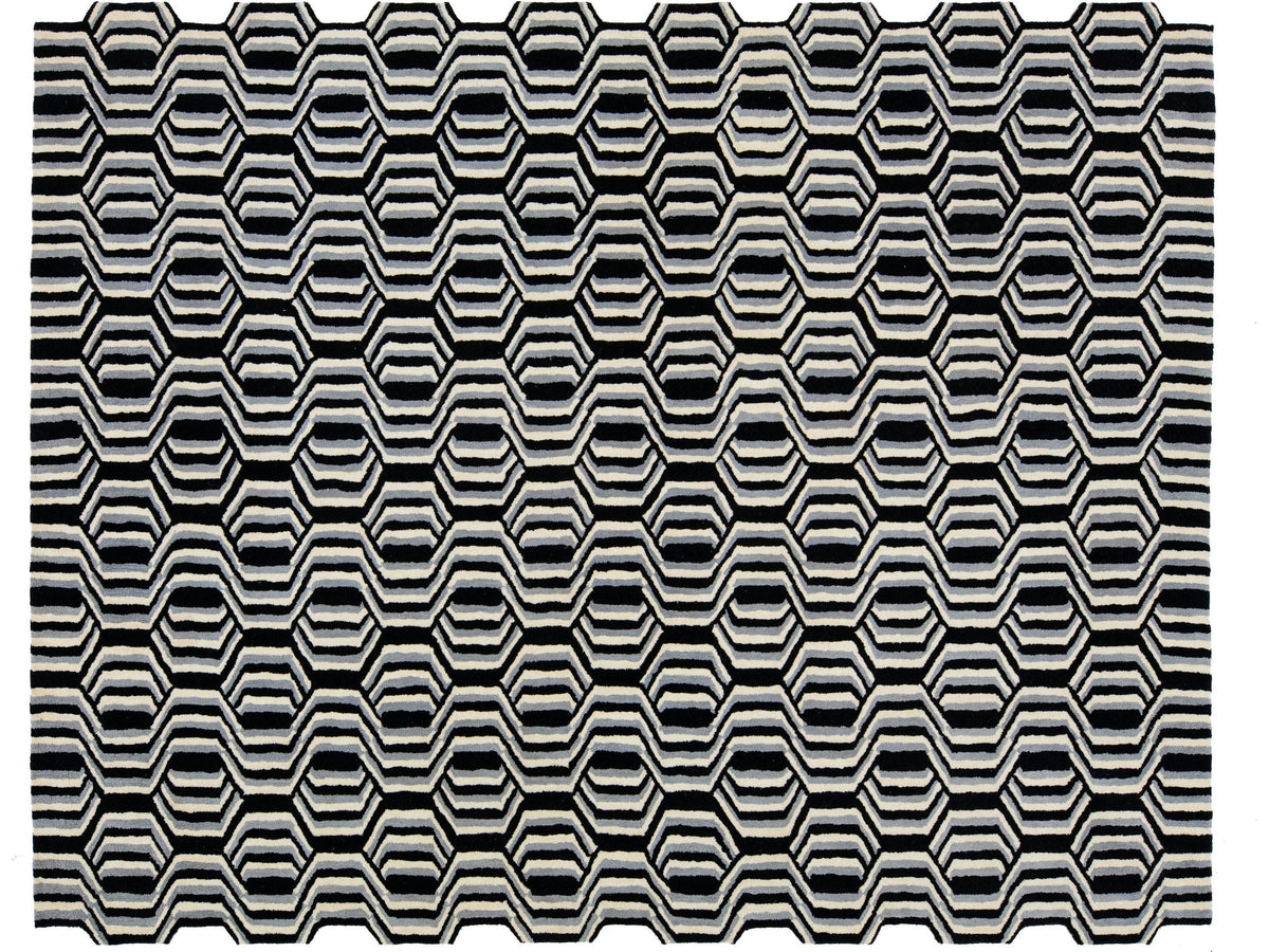 Modern Freestyle Wool Rug 8 X 10