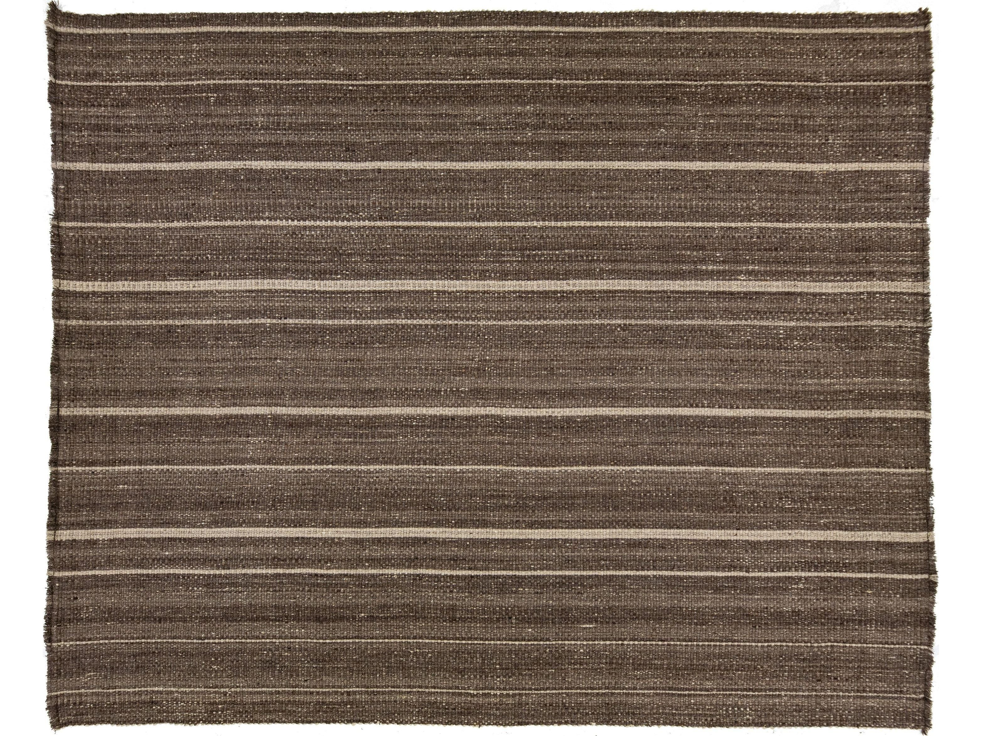 Under Rungs Modern Flatweave Wool Rug 12 X 15 – Apadana Rugs & Carpets