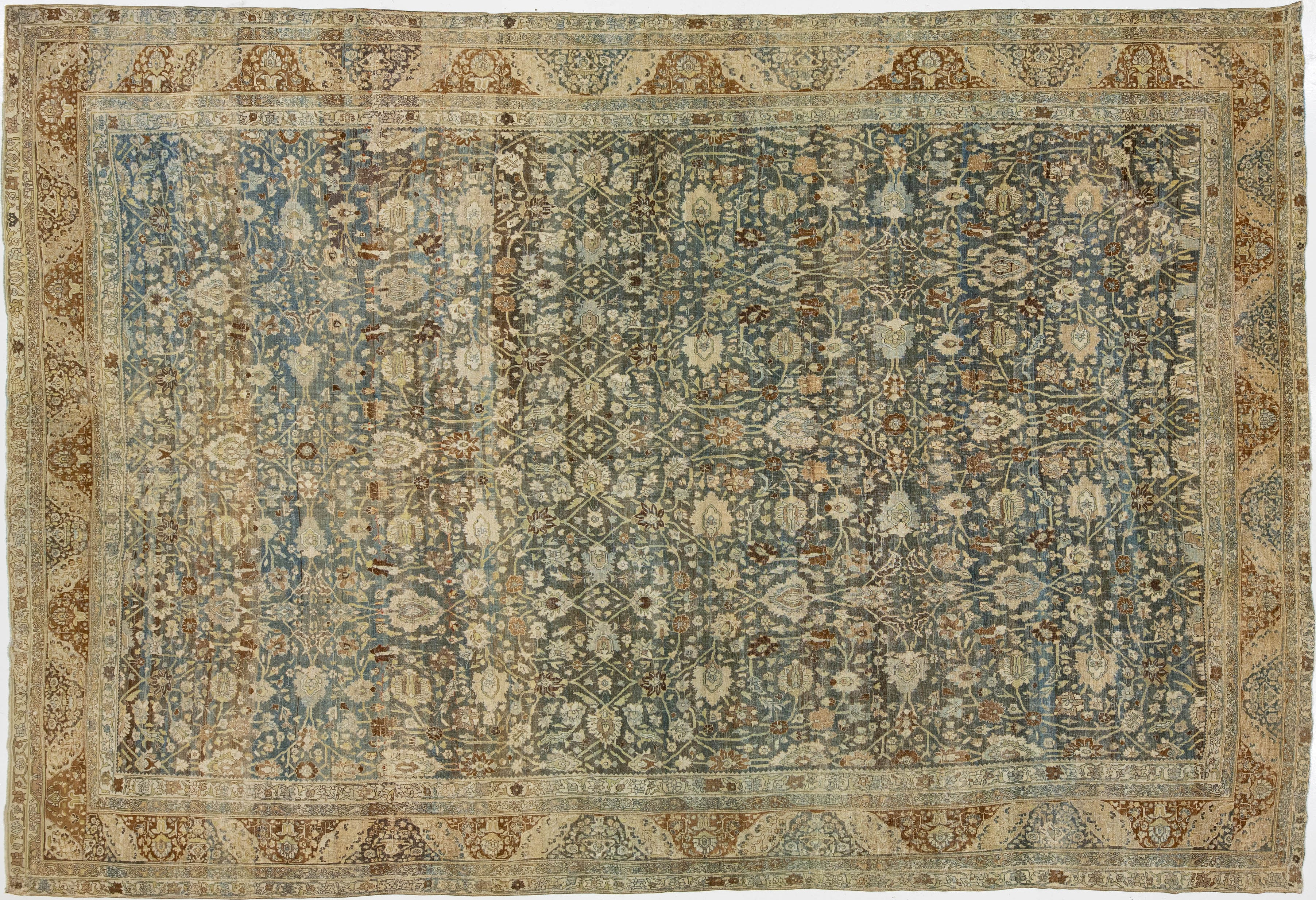 Antique Bidjar Wool Rug 12 X 18