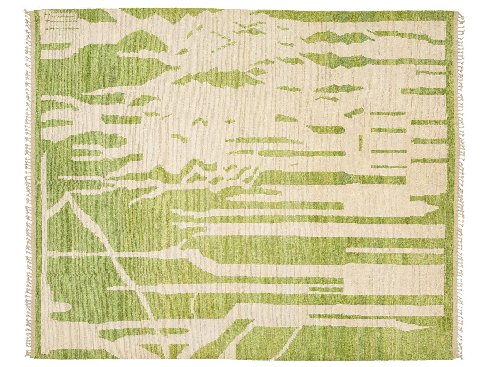 Modern Moroccan Wool Rug 12 X 15