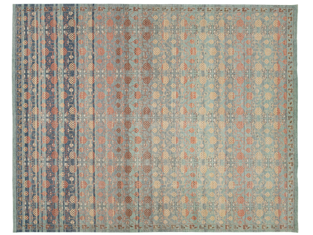 Modern Khotan Wool Rug 12 X 15
