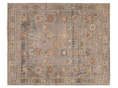 Modern Tabriz Wool Rug 12 X 15