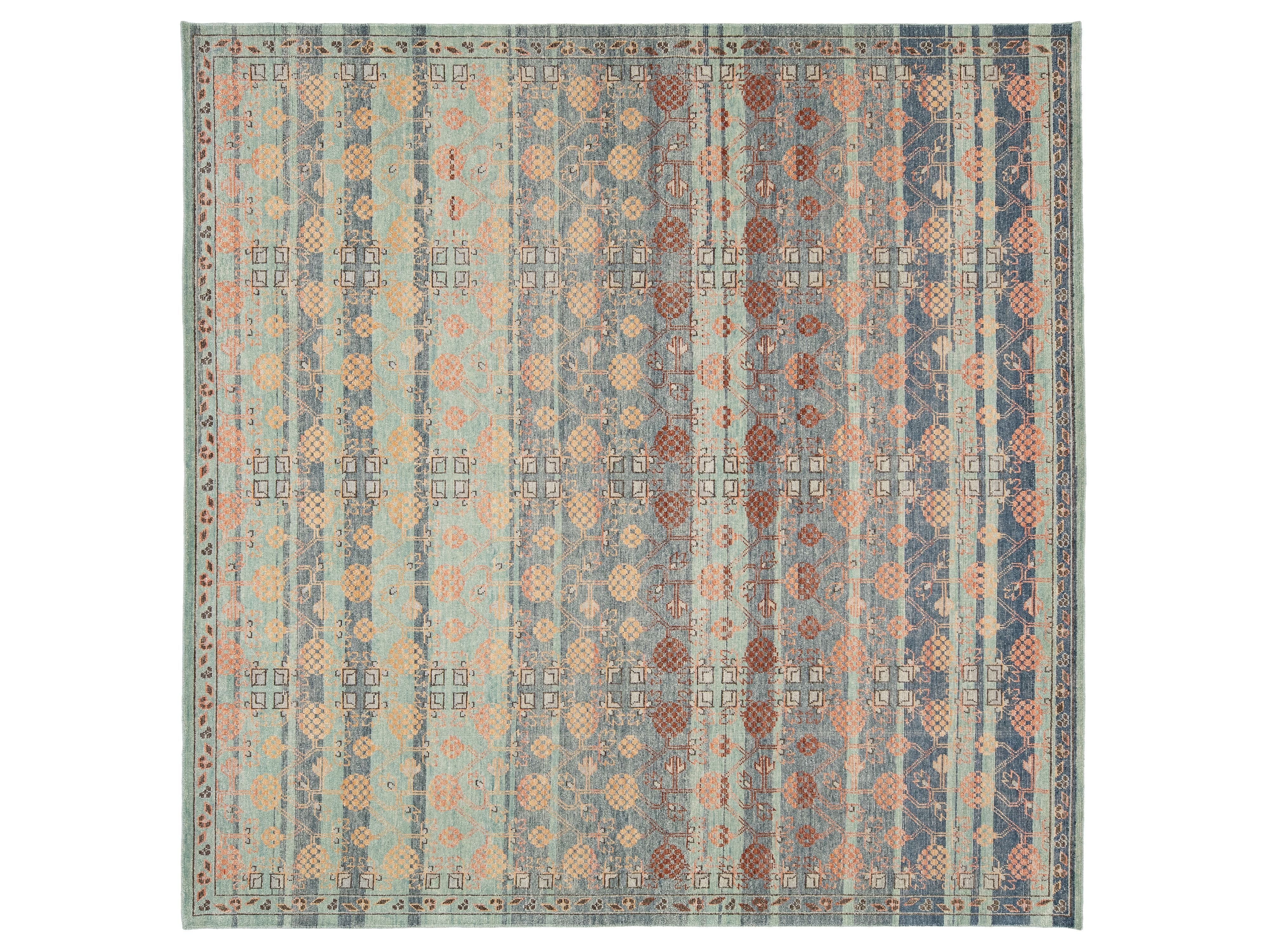Modern Khotan Wool Rug 10 X 10