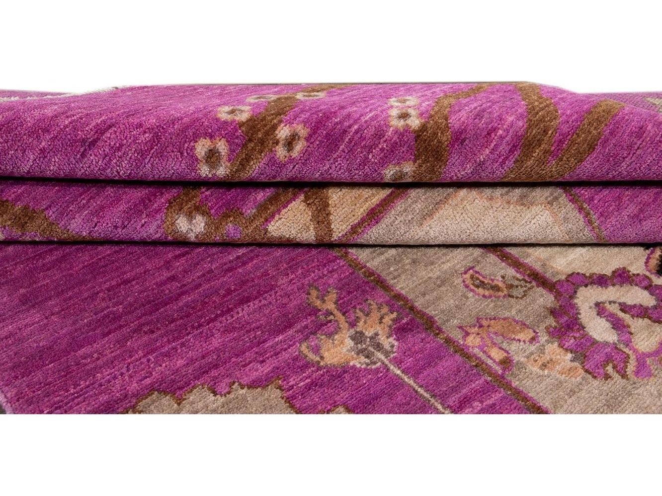 Modern Samarkand Khotan Wool Rug 3 X 6
