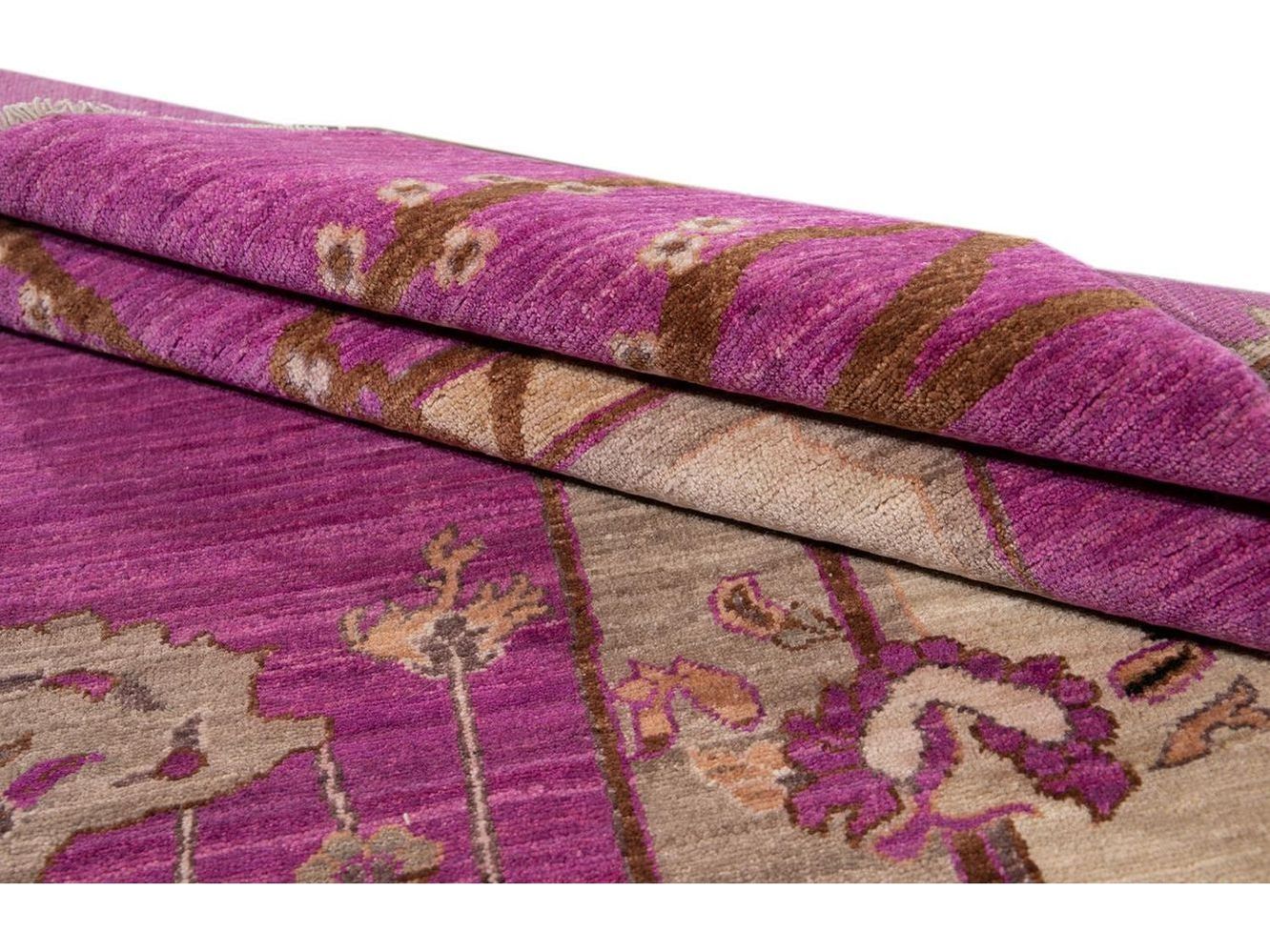 Modern Samarkand Khotan Wool Rug 3 X 6
