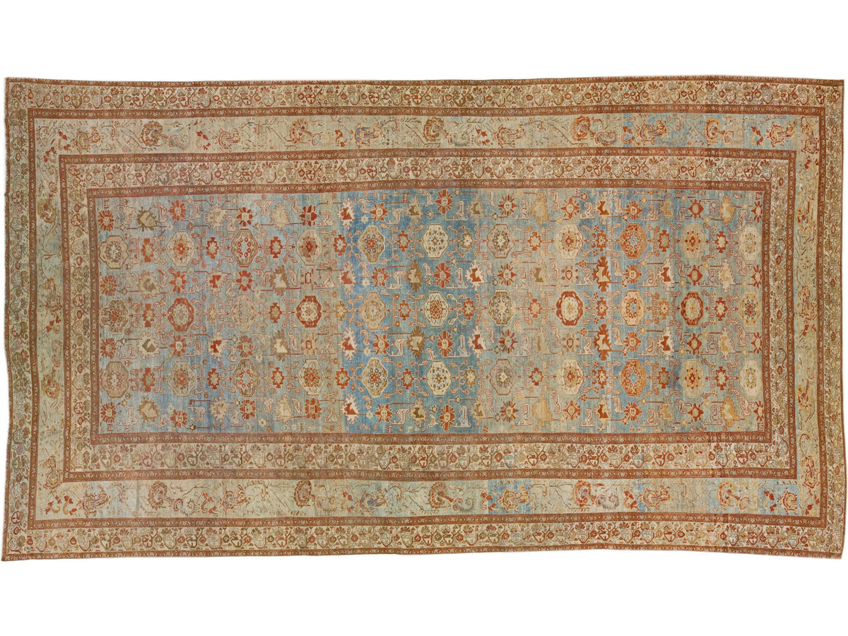 Antique Malayer Wool Rug 10 X 18