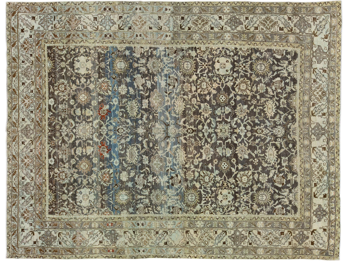 Antique Malayer Wool Rug 9 X 11