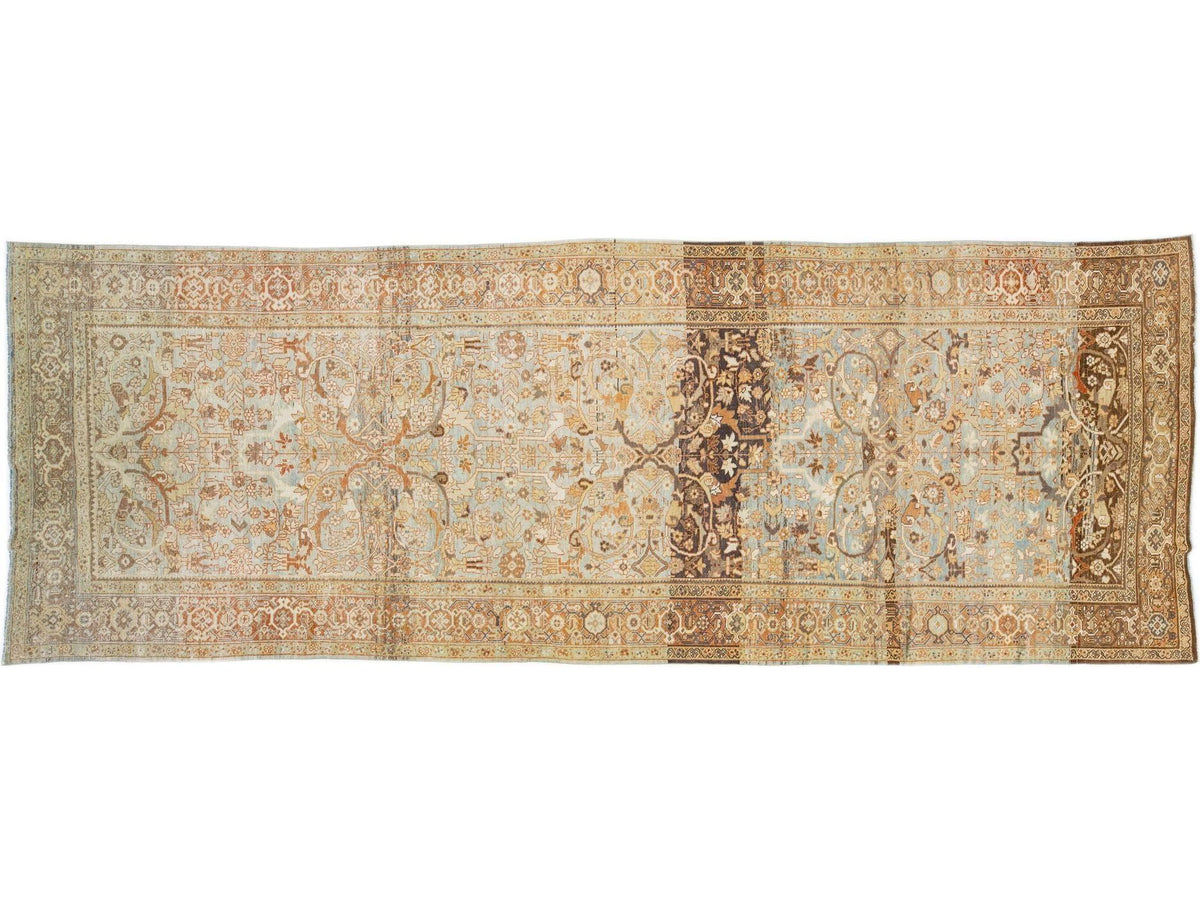 Vintage Mahal Wool Rug 6 X 17