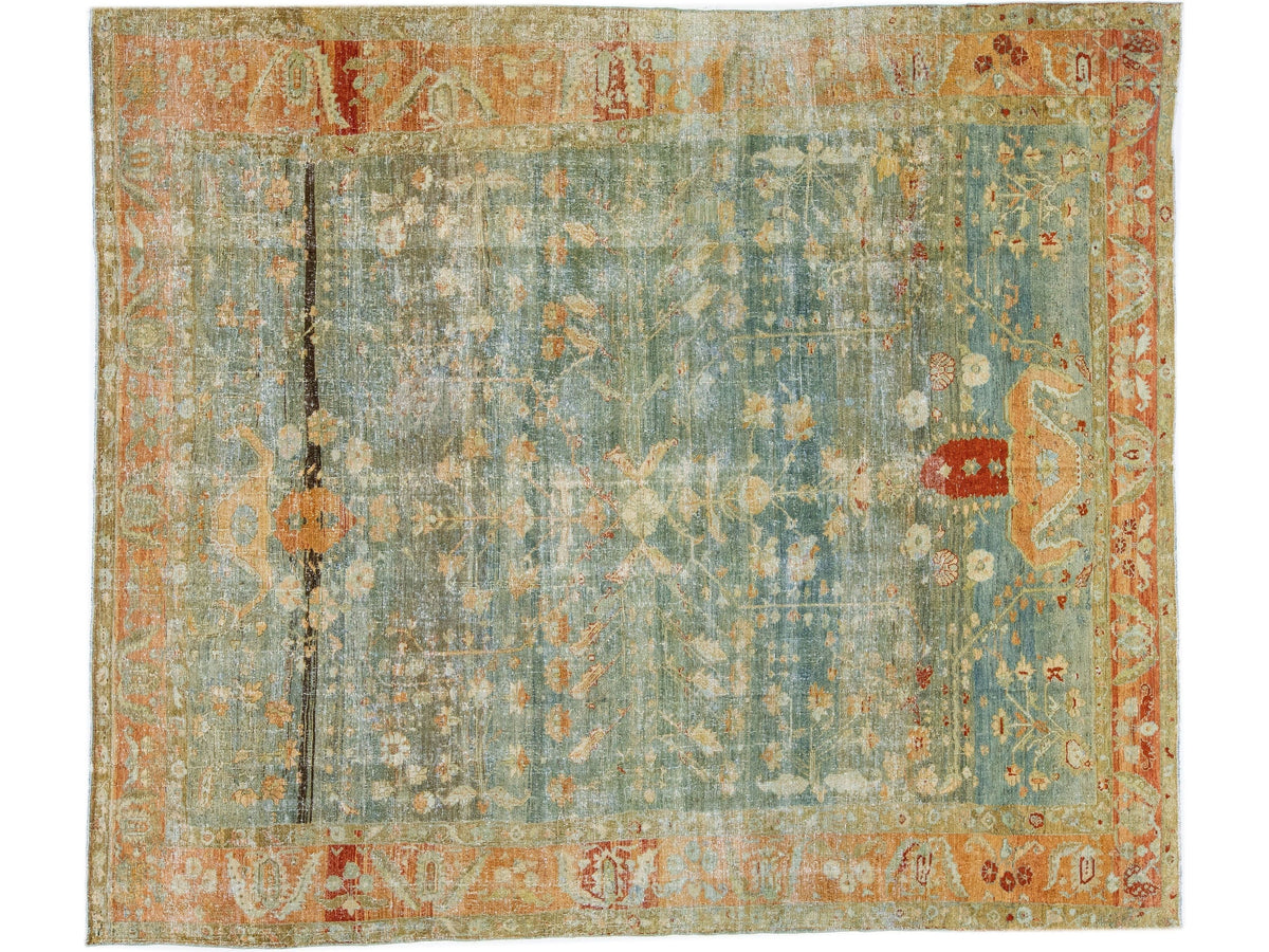 Antique Persian Malayer Rug 9 X 10