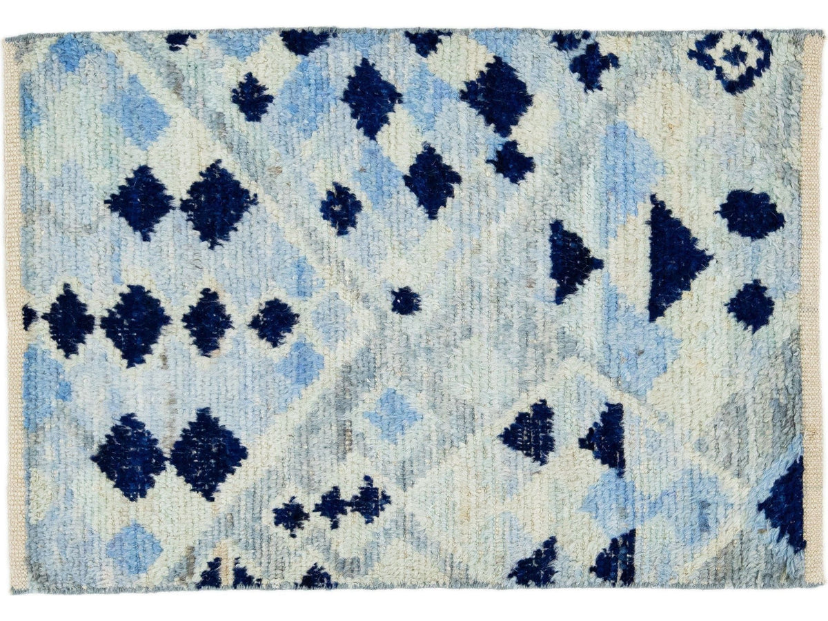 Modern Moroccan Berber Wool Custom Rug