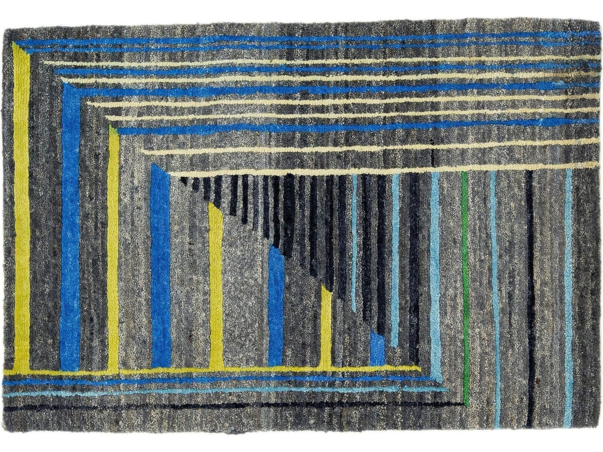 Modern Wool and Silk Custom Rug