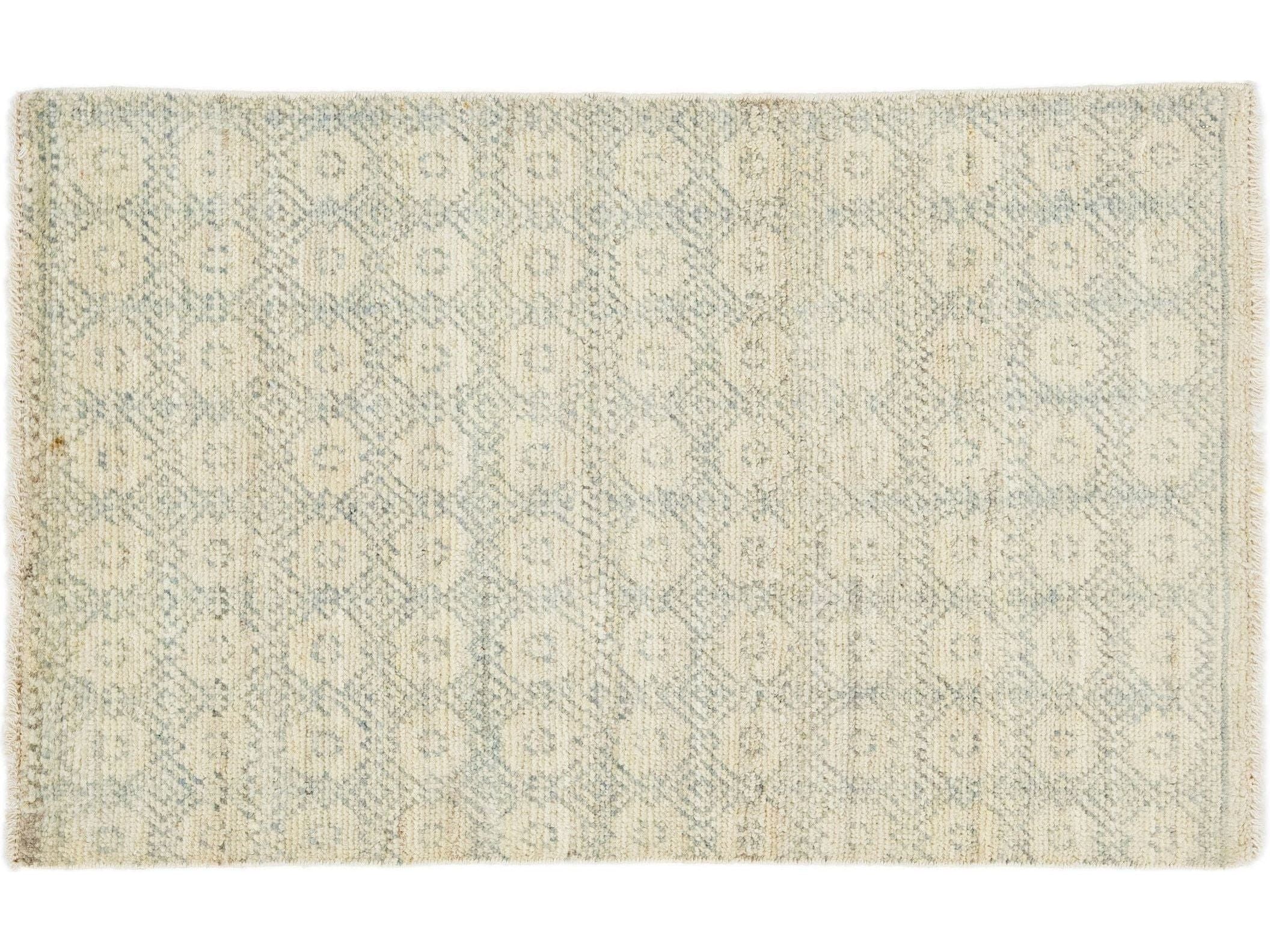 Modern Moroccan Style Custom Wool Rug