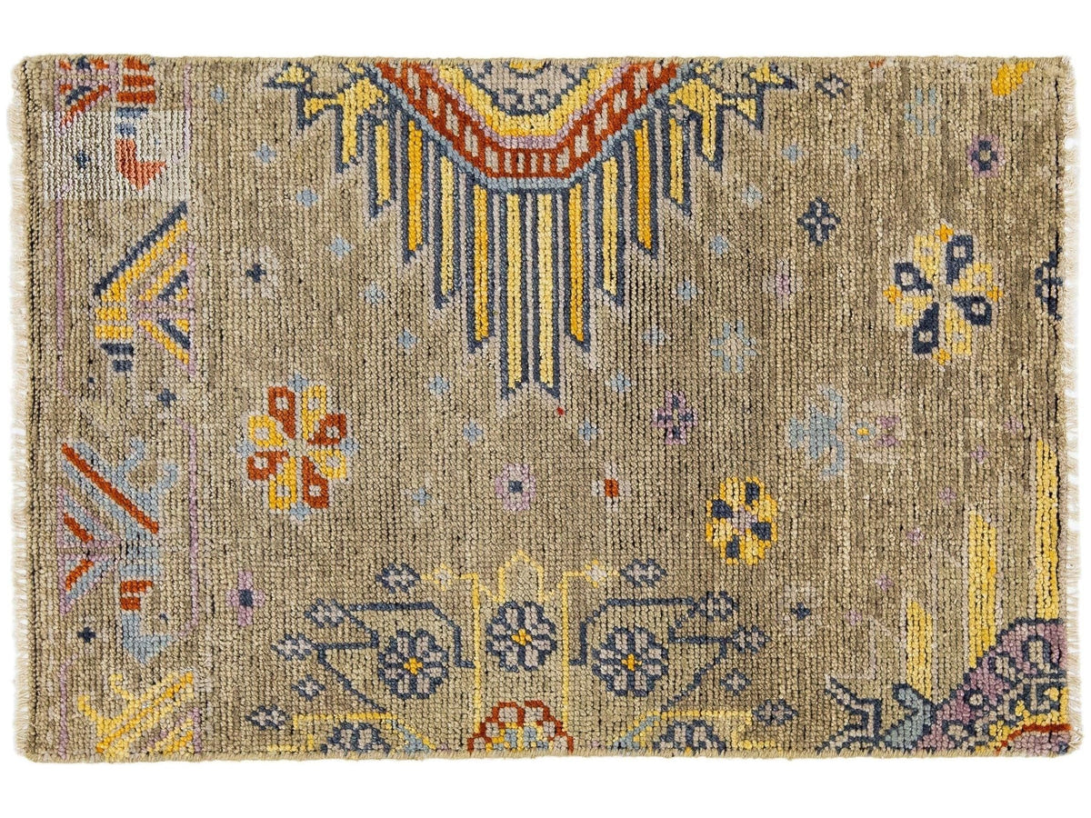 Transitional Khotan Custom Wool Rug