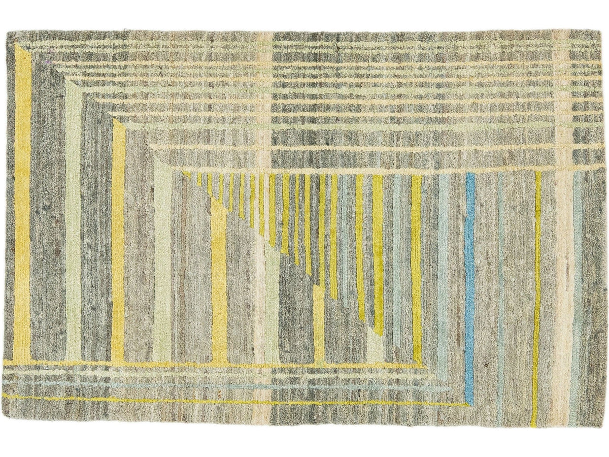 Modern Wool and Silk Custom Rug
