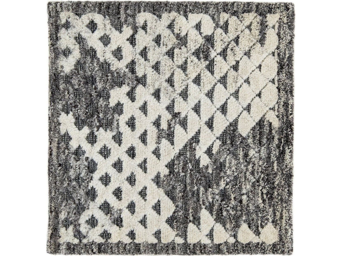 Modern Moroccan Wool Custom Rug